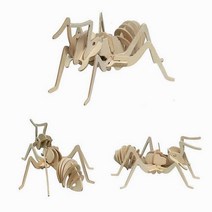 동물 우드 조립키트 미술 공작 초등 놀이 개미 5개