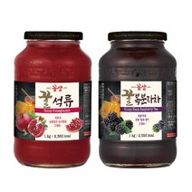 꽃샘 꿀석류차1kg+꽃샘 꿀복분자차1kg