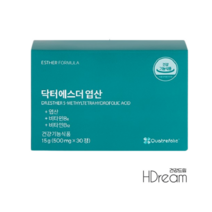 여에스더 엽산 특허 활성형 5-MTHF 건조효모 DHA 분말 HD 닥터 에스더 임산부엽산, 닥터에스더 활성형엽산 500mg 30정 1박스