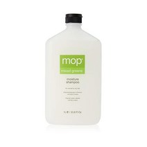 MOP Mixed Greens Moisture Shampoo For Normal to Dry Hair - 오이 추출물 올리브 오일 및 호호바 오일 수분 공급 및 모발 정화, 33.8 fl. Oz (Pack of 1)_Origin