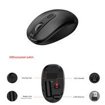 버티컬마우스 손목보호 무선 게이밍 마우스 urgrico usb 자동 컴퓨터 1600dpi 조정 가능한 인체 공학적 광학 mac pc 노트북, 블랙-노 스위치