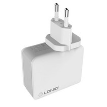 LDNIO Adenium A4403 5V/4.4A 22W 4 포트 범용 USB 벽 충전기 빠른 충전 어댑터 여행 충전기 안 드 로이드 아이폰에 대 한, [03] EU