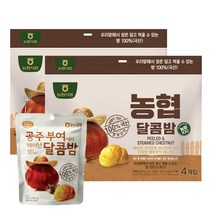 농협 달콤밤 국산밤 영양간식 (52gX4개)X2 총 8개입 맛밤