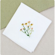 (당일출고)[자수패키지] 들꽃 손수건3 M4003 /태교DIY/프랑스자수패키지/자수액자만들기/자수손수건