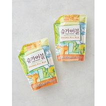 슈가버블 고농축 일반 드럼겸용 세탁세제 리필형 2.05L x 4개 (1box) X 4개입 1박스