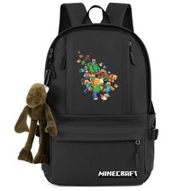 마인크래프 백팩/초등학생/중학생/고등학생/성인/아동/학원/노트북/가방/굿즈/캐릭터/크리퍼/스티브/앤더맨/던전스/레고/포지/Minecraft backpack/신학기/선물/배낭/1-2