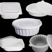 보라리빙 포장 일회용 배달 원형 찜 용기, 23.원형 찜 용기 대 300파이
