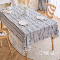 패브릭원단 에스닉 스타일 보헤미안 테이블 천 캠핑 플레이스매트 방수 내유성 코튼 린넨 프린트 엔드