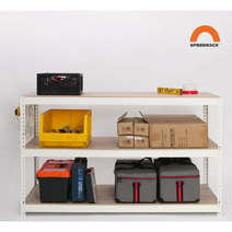 스피드랙 2T중량 작업대 1500 MDF합판, 화이트 1500x900x900_3단