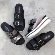 포브 여성용 국내제작 투버클 키높이 통굽 슬리퍼 바운스