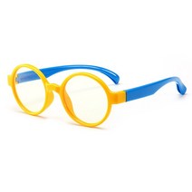 보안경 보호안경 산업용JULI 어린이 푸른 빛 차단 안경 광학 프레임 소년 소녀 컴퓨터 투명 반사 방지 6610, 05 3 yellow lue