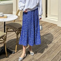 [조아맘] 데이지 플라워 밴딩 스커트