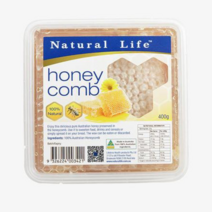 네추럴라이프 호주산 벌꿀 순수 벌집 허니콤 100% 꿀 400g, 1개