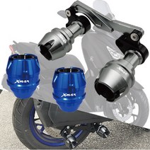 YAMAHA XMAX300 머플러 슬라이더 가드 마후라 보호 튜닝 배기관 낙하 방지 로고 2017 2023 신형 엑스맥스, 레드, 1개