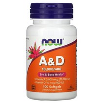 Now Foods (나우 푸드) NOW Foods A&D 소프트젤 100정, 1개