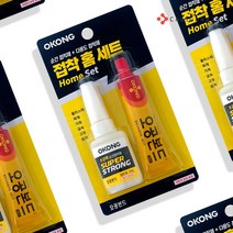 철공자 강력접착제 본드 홈세트 금속 플라스틱 나무 철 쇠 세라믹 가죽 고무, 2p
