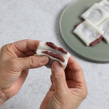 더바른떡 앙꼬절편 4종 흰팥 쑥팥 고구마 흑임자 500g (15조각), 1팩, 쑥팥앙꼬절편