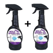 1+1 두꺼비 블랙스파이더젤 곰팡이제거제 벽 벽지 욕실 베란다 곰팡이크리너 400ml