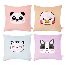 제이트리토이웍스 캐릭터 사각 쿠션2 35x35cm 20종 쇼파 편한 베개 인테리어소품 안고자는 자동차 디자인 원룸+jaytreㄷ, 선택_티벳여우_베이비퍼플