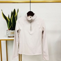 승마용품 장비 용 승마 상의 긴팔 티셔츠 지퍼 스포츠 셔츠 에쿼 션 의류, L, Sand Color