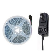블루투스 12V 60W USB Led 스트립 조명 RGB TV 백라이트 룸 장식 없음 어댑터 테이프 다이오드 유연한 리본, 5m and adapter