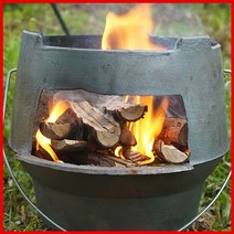 화목난로 야외용 소각 나무 주물 화덕 캠핑 아궁이 장작, 24cm 장작 화로(대)