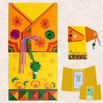 MDO2047 한복 삼단접기 연하장 만들기 3개묶음 만들기재료/들기/복돈봉투/새해