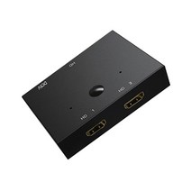 스위처 2.1 2 In 1 출력 48Gbps 8k @ 60Hz 4k 120Hz 스위치 어댑터 HDTV 프로젝터 컴퓨터 용 버튼 포함, Black