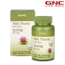 [GNC] 밀크씨슬 위드 아연 (60정) 30일분_50973, 단품, 단품