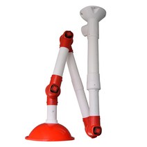 암후드 국소 배기 장치 남땜 연기 흡입기 파이프 내부, 빨강 벽 장착