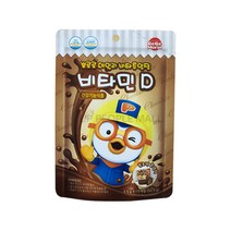 뽀로로 비타츄잉정 비타민D 초코맛 (매칭불가x 업피플몰), 4개