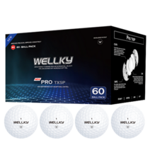 웰키 60구 화이트/컬러 골프공 고반발 비거리 전용 60알 1세트 wellky golf, 화이트, 60개입