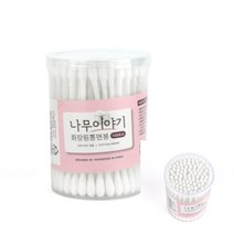 화장원형면봉 100P 미용면봉 일회용면봉 나무면봉