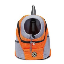 해피제리 강아지 이동가방 백팩 애완 동물 고양이 개 캐리어 가방 배낭 야외 더블 어깨 손, 05 Orange_01 S
