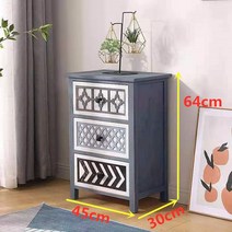 엔틱가구 서랍장 자개장 약장 고가구 나비장 원목 다용도 수납장 미니 반닫이 빈티지, 복장을 갖추다, 블루 3단