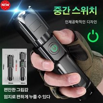 업그레이드 스트레치 줌 강광 랜턴 USB 충전 랜턴 휴대용 집광 하이빔 투광 조명등, 탑재 손전등(622A) ×1