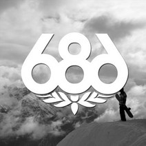 686 스노우보드스티커 보드복 포인트 스티커 A S, 686-L, 레드