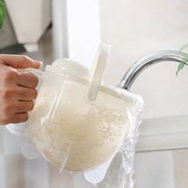 자동 쌀세척통 캠핑용 라이스워셔 과일 소면 세척기
