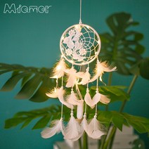 MIAMOR 레이스 드림캐쳐 키즈룸 웨딩 장식 액세서리 AXR030, 단품