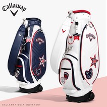 캘러웨이 정품 21 레이디스 스포츠 바퀴형 여성 캐디백, 화이트/실버