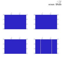 오션웨일 접이식 야외 천막 2x2 C-도어형 세트 (심플바람막이 4면) 주차 행사용 포장마차 캐노피 천막, (C-도어형 세트)레드