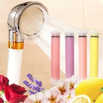 아로마샤워기 녹물제거 샤워기헤드 레몬향필터세트, 1세트
