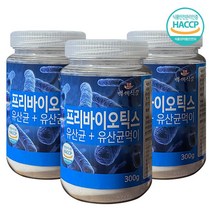 프리바이오틱스 분말 유산균 프락토올리고당분말 대용량 300g, 3병