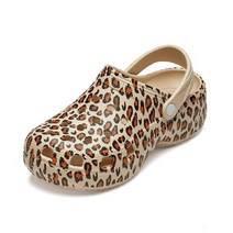 미지정 호피 크록스 슈즈