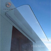 렉산 캐노피 투명 창문 비막이 어닝 상가 창문비막이 현관 비가림막, S.500x800투명(파사드설치)