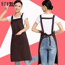 가정용앞치마 스타일리쉬 앞치마주문제작 LOGO 가게 마트 망카 밀크 티 숍 음식 둘레 허리 인쇄레터링 3700989411, 578 커피 색