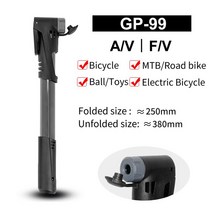 자전거펌프 120PSI 미니 휴대용 자전거 펌프 알루미늄 합금 사이클링 슈레이더 밸브 MTB 산악 액세서리, 10 GP-99