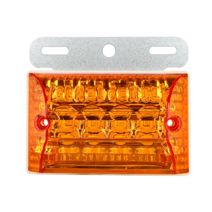 10PCS LED 트럭 사이드 라이트 트럭 버스 방수 조명 지상 조명 스티어링 플래시 테일 라이트 24V 신호 조명 세트, 노란 빛, 10개