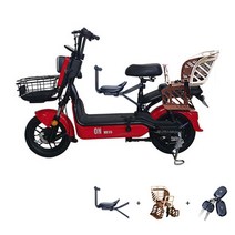 아이마 A7 PLUS - KC인증 리튬배터리, 143cm, 14Ah 레드 유아 안장  풀옵션