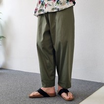 토니어스 남자 린넨 벌룬 배기 와이드 팬츠